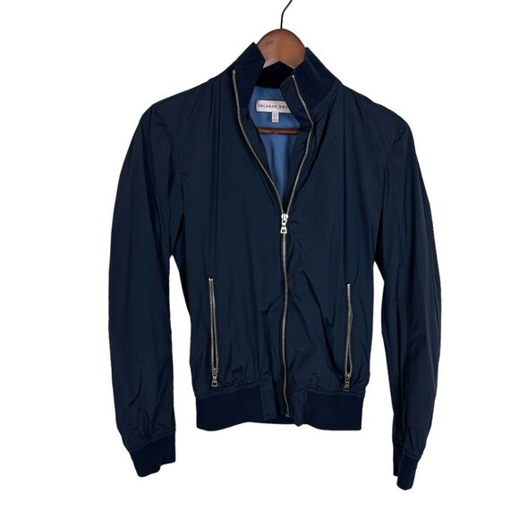 Orlebar Brown Navy Blue Bomber Maddox Jacket Full Zip Women's 4 - Picture 1 of 10